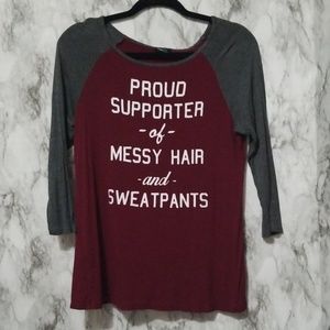 Rue21 Color-Blocked Raglan sz M